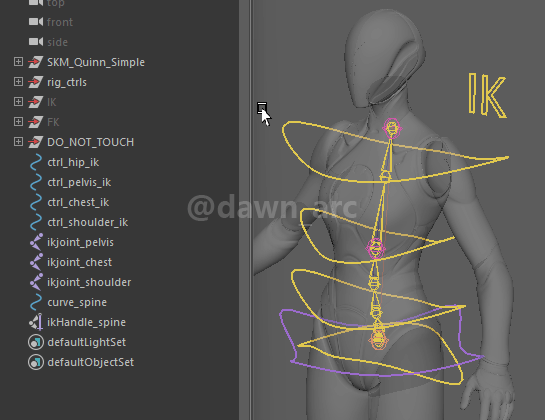 [Maya]Rigging 10 - Spine IK